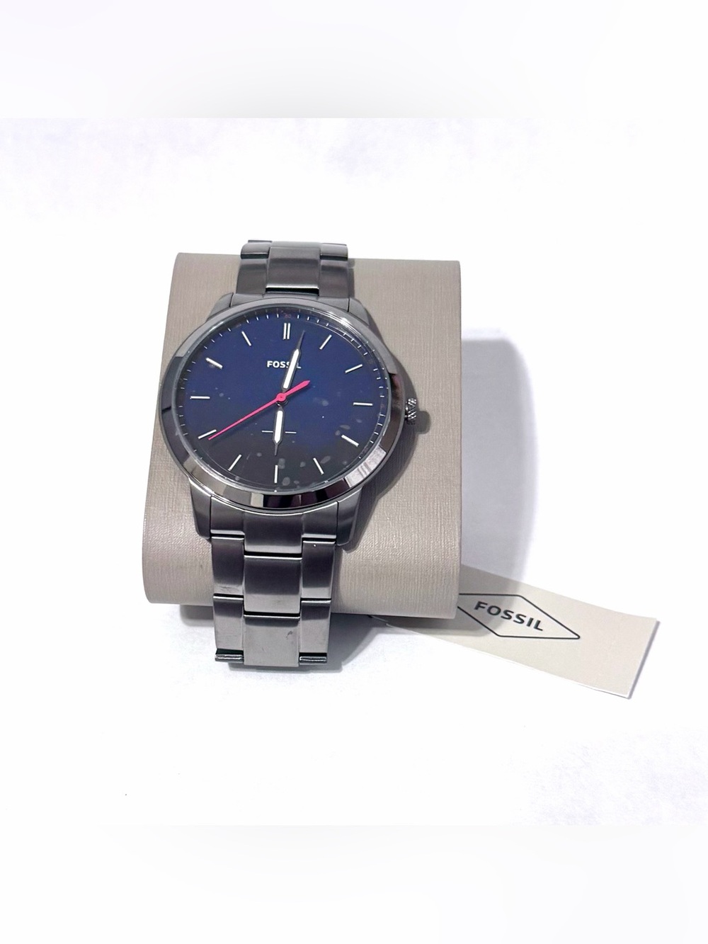 Men's Fossil Minimalist Slim Grey Steel Watch | Item #FS5377 - Picture 3 of 15